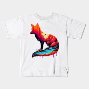 Foxe landscape Kids T-Shirt